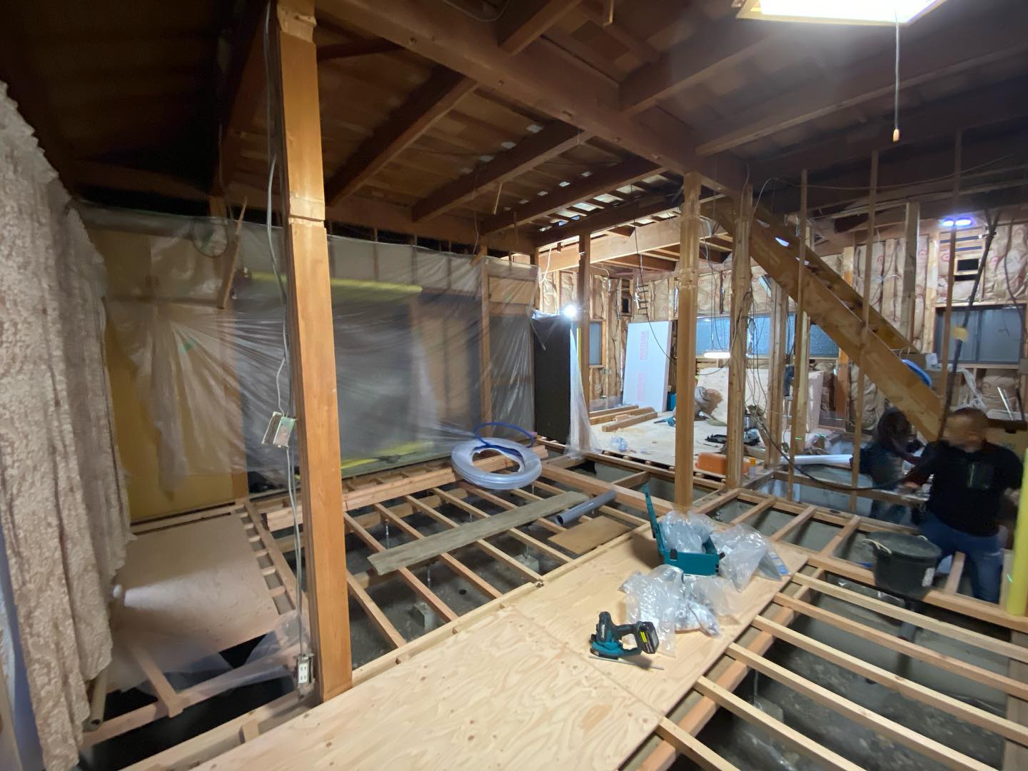 飾磨断熱改修リフォーム：防湿&気密フィルム