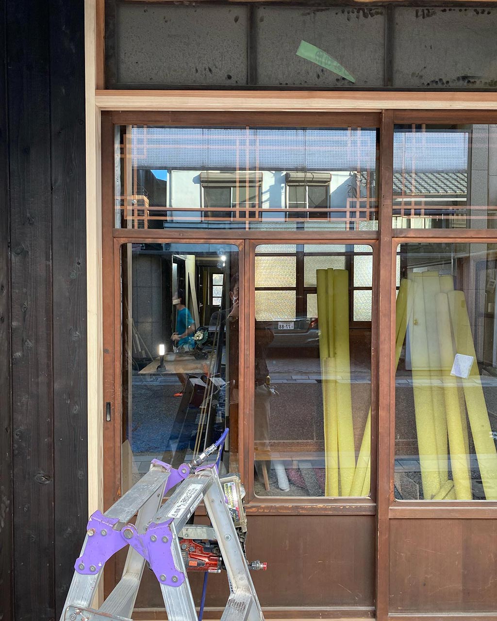 姫路町家リノベーション：再利用する木製建具